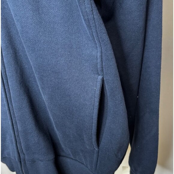 NWT Arrow X-Large Sueded Fleece Jacket Navy Blue Full Zip Sweatshirt - Picture 3 of 9